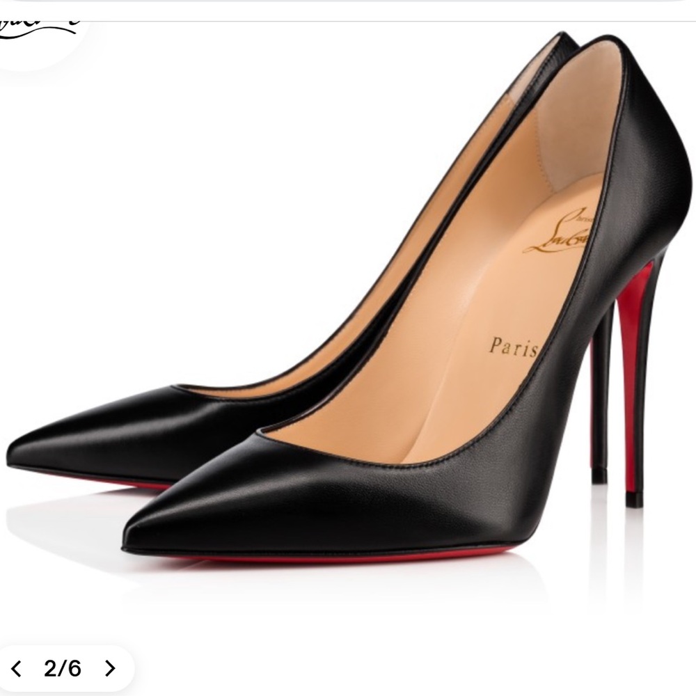 Christian Louboutin Black Heels with Red Soles